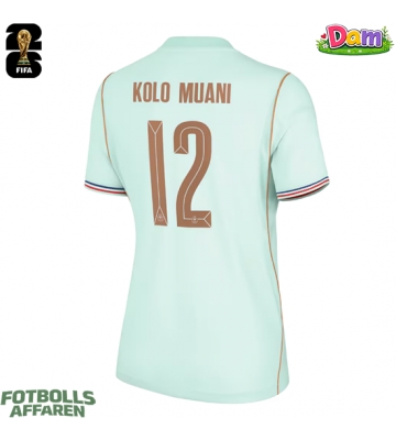 Frankrike Randal Kolo Muani #12 Bortatröja Kvinnor VM 2026 Kortärmad